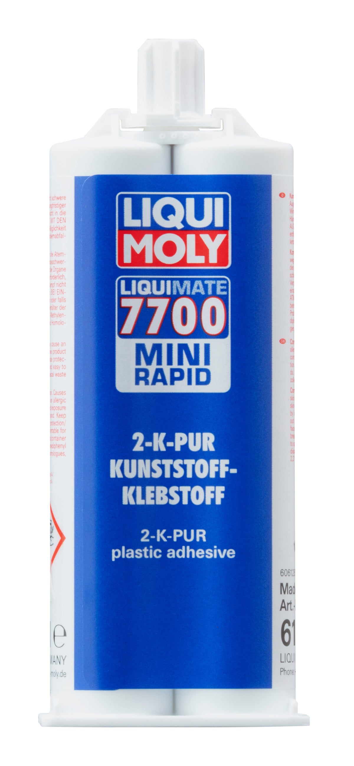 Liqui Moly Liquimate 7700 Mini Rapid Cartridge 50ml, adhesive and sealant, showing the small 50ml cartridge with label.