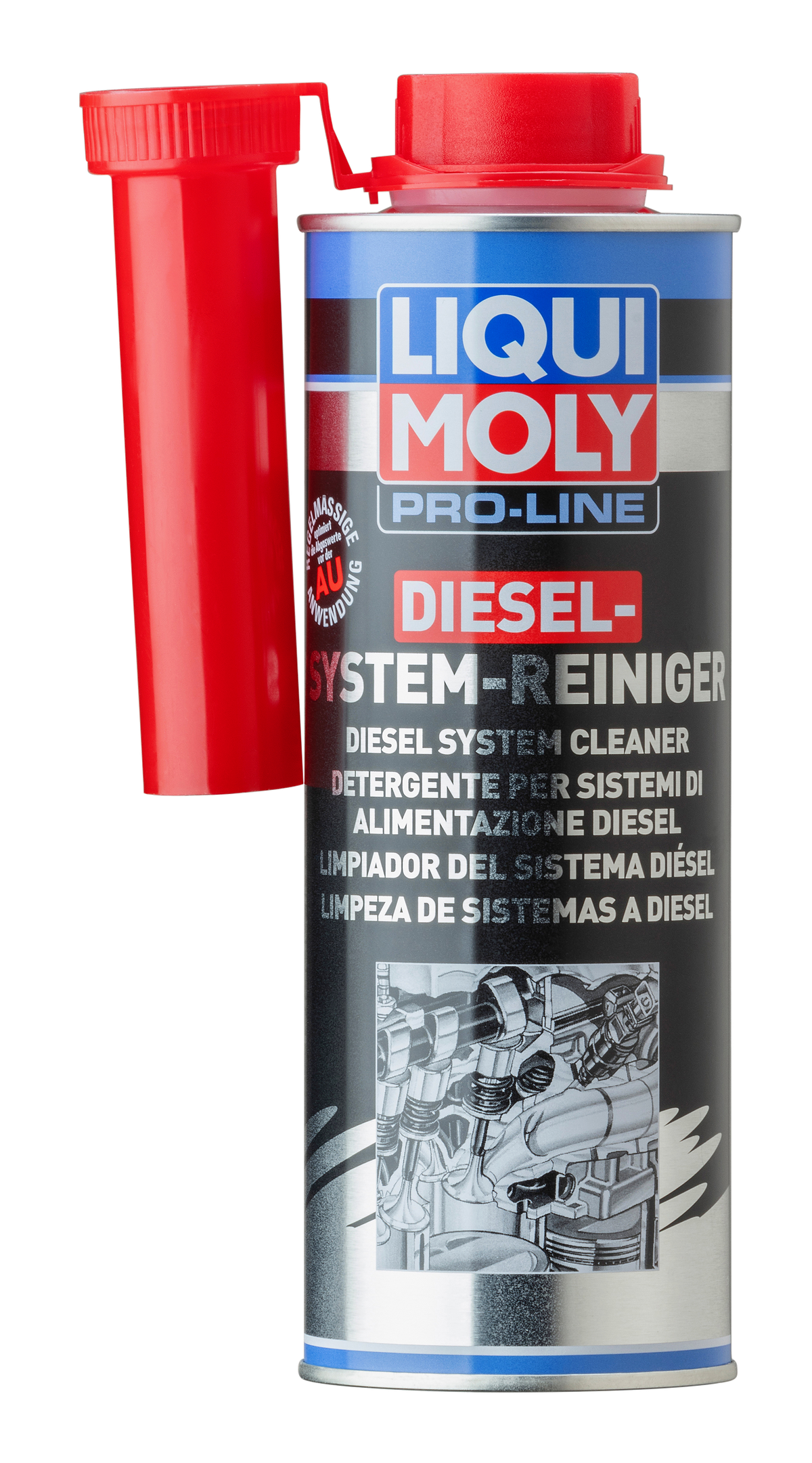 Liqui Moly Pro-Line Diesel System Cleaner additive bottle for diesel engines, designed to improve fuel system performance and cleanliness.