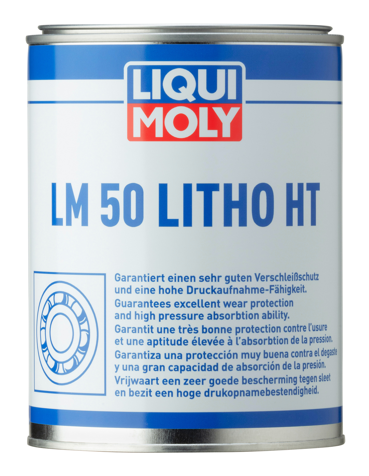 Liqui Moly LM 50 Litho HT grease container for high-temperature lubrication, designed for industrial and automotive applications