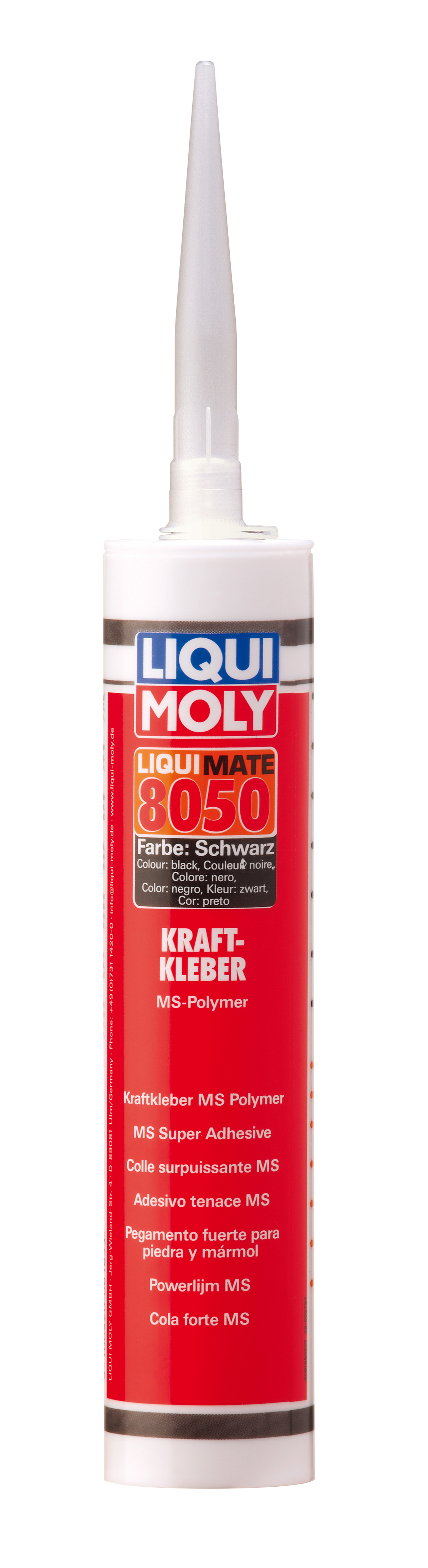 Liqui Moly Liquimate Super Adhesive 8050 MS in a 290ml tube, suitable for bonding and sealing tasks.