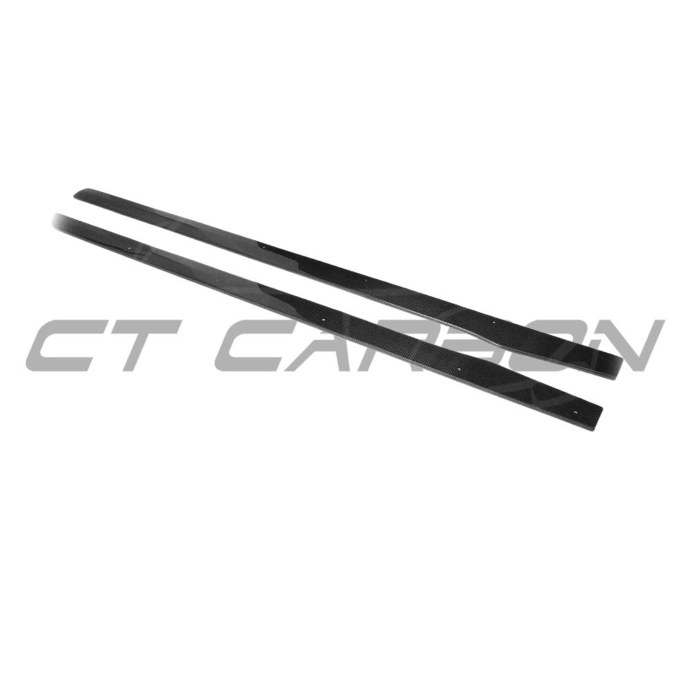 Mercedes C63 W205 2015-2018 coupe side skirts from CT Carbon's full carbon fibre kit, pre-facelift V3 model.