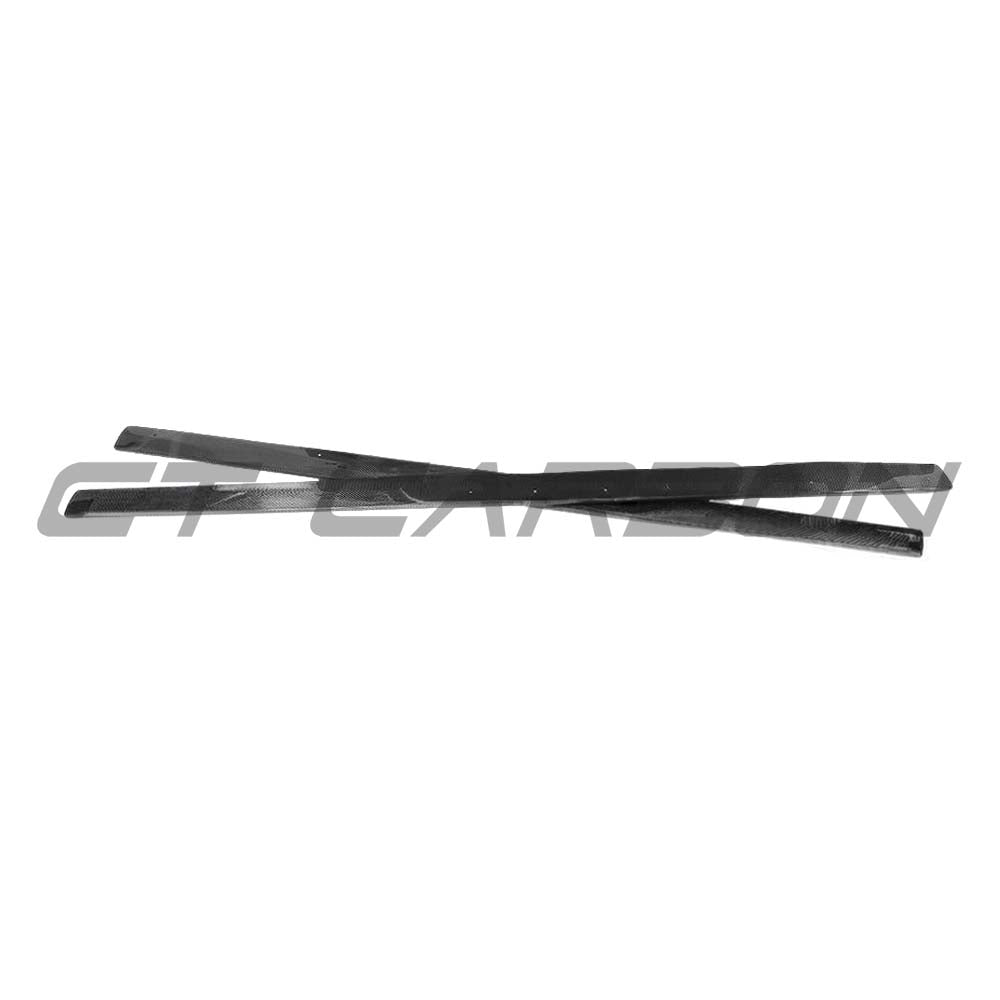 Mercedes C63 W205 2015-2018 coupe side skirts from CT Carbon's full carbon fibre kit, showcasing sleek, aerodynamic design.