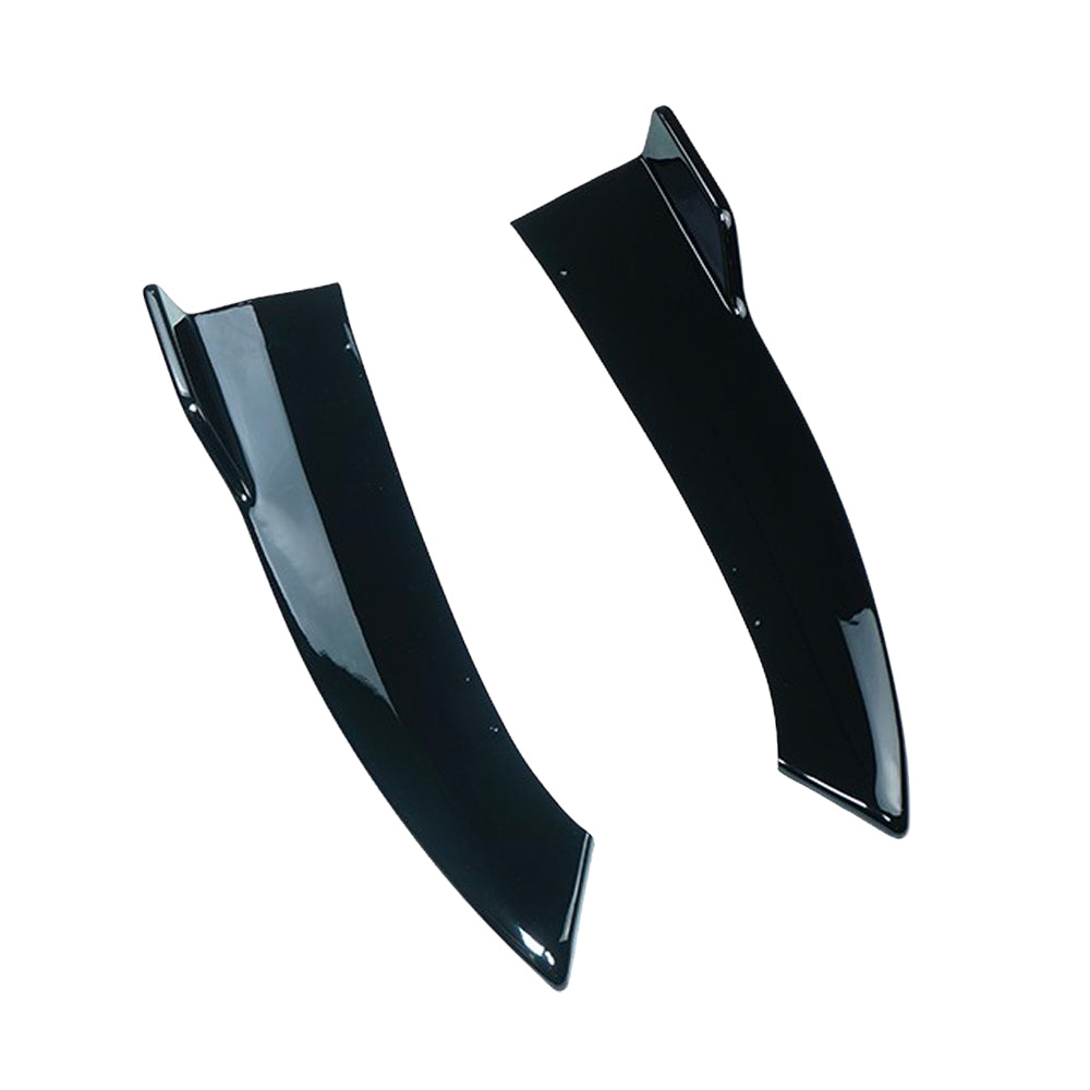Mercedes W206 2021+ C-Class CT Carbon gloss black rear bumper corner extension showing sleek, aerodynamic design and premium finish.