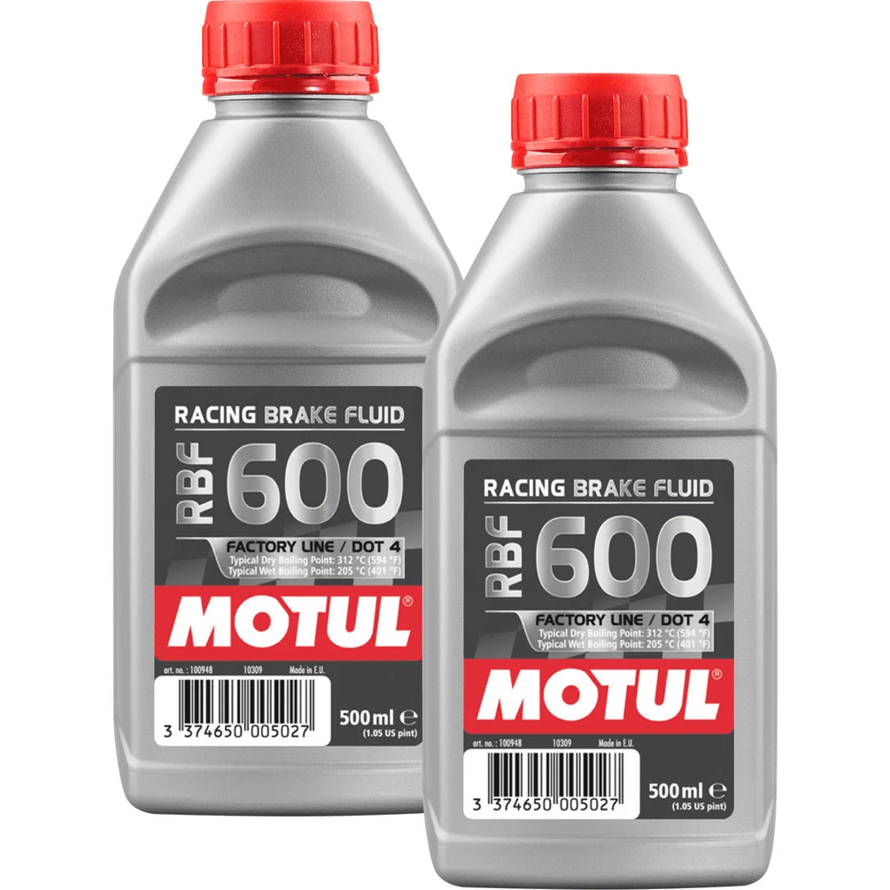 Motul RBF 600 Factory Line DOT 4 Racing Brake Fluid 1L (2 x 500ml)
