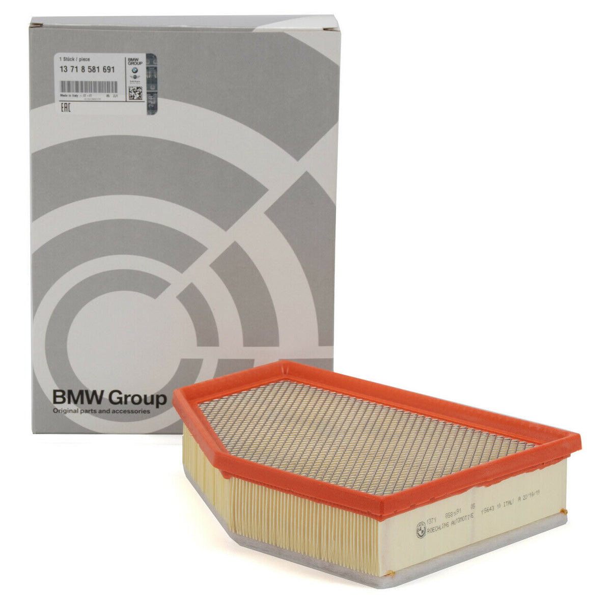 Genuine BMW B57S air filter13718581691; exact supplier photo