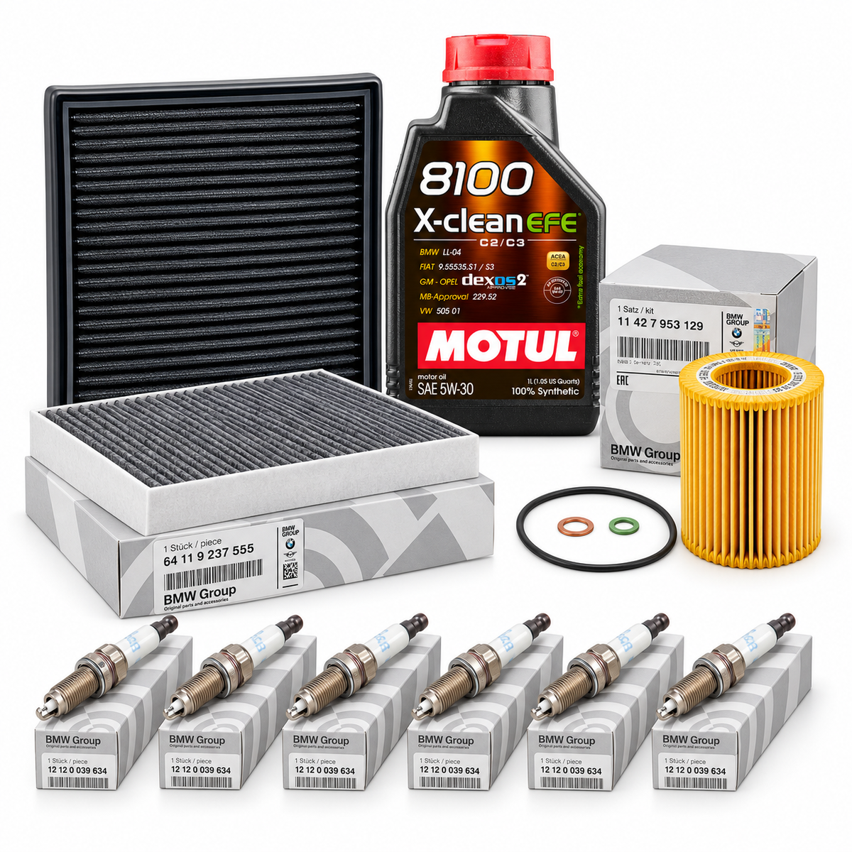 BMW N55 Major Service Kit – F30/F31/F34 335i & F32/F33/F36 435i – selected kit components