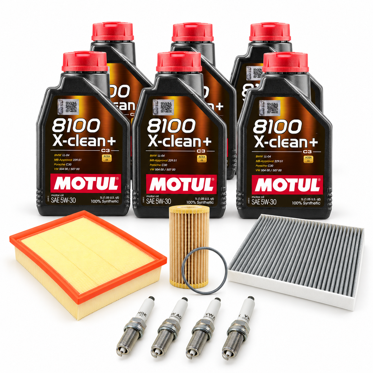 Audi S3 8V 2.0 TFSI EA888 Gen 3 Major Service Kit with Motul oil and Genuine VAG service components