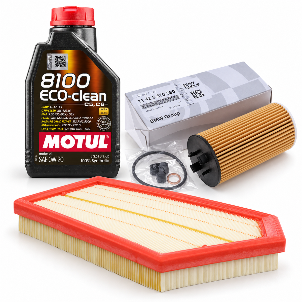 BMW M135 xDrive F70 Major Service Kit – MANN Air Filter; selected included components, see description for quantities
