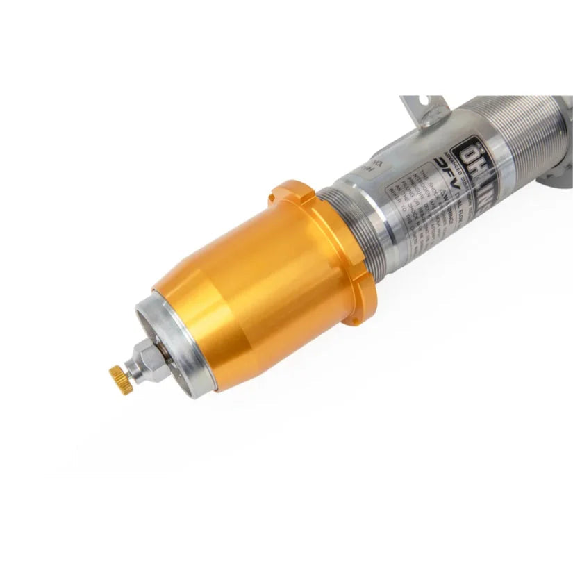Ohlins Road & Track Coilovers DFV 1-way for BMW M3 G80 G81 and M4 G82 G83 no xDrive, featuring adjustable damping and coilover design.