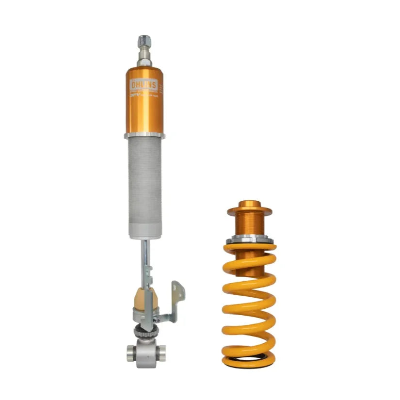 Ohlins Road & Track Coilovers DFV 1-way for BMW M3 G80 G81 M4 G82 G83 xDrive, featuring adjustable suspension components.