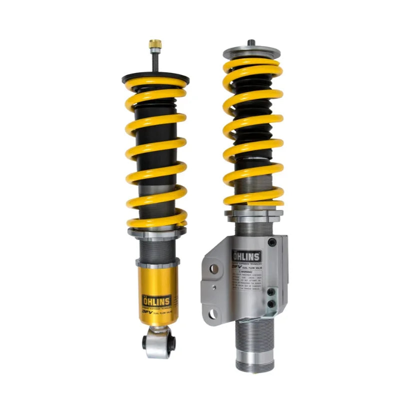 Ohlins Road & Track Coilovers DFV 1-way for Toyota GT86 ZN ZN-S2UK 2012-2021, showing adjustable coilover suspension.
