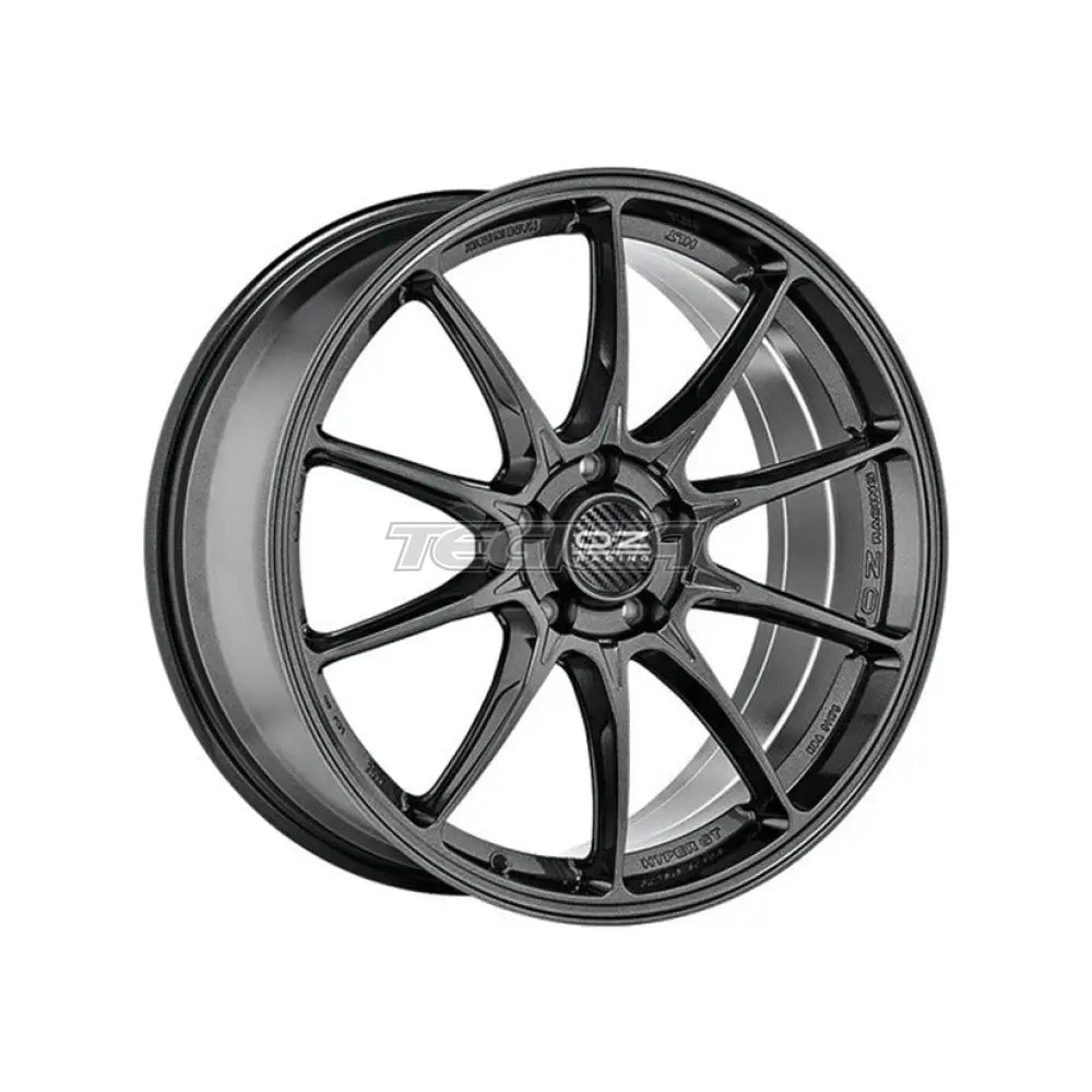 OZ Racing I-Tech Hyper GT HLT 17-inch alloy wheel with star graphite finish, showcasing a sleek, modern wheel design.