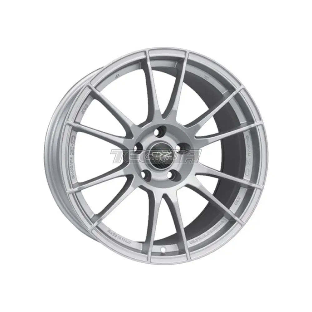 OZ Racing Ultraleggera HLT alloy wheel in matte race silver, 20-inch size with 5x120 bolt pattern and ET22 offset.