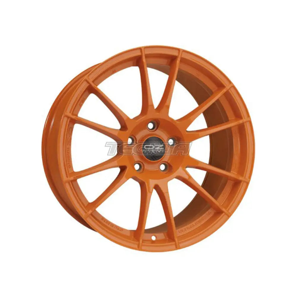 OZ Racing Ultraleggera HLT alloy wheel in orange, 19-inch, with 5x130 bolt pattern and 11 ET for sporty vehicle styling.