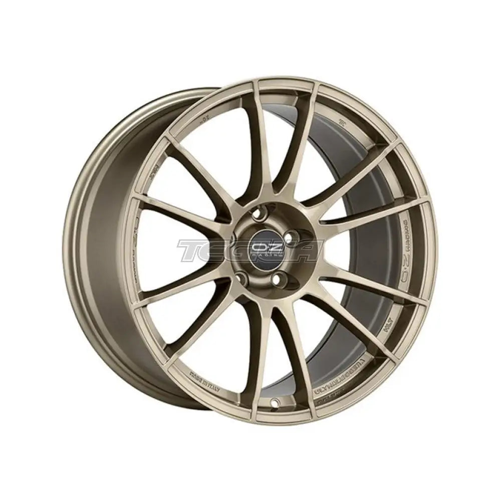 OZ Racing I-Tech Ultraleggera HLT alloy wheel in white gold, 19-inch, 5x108 bolt pattern, with a sleek, lightweight design.
