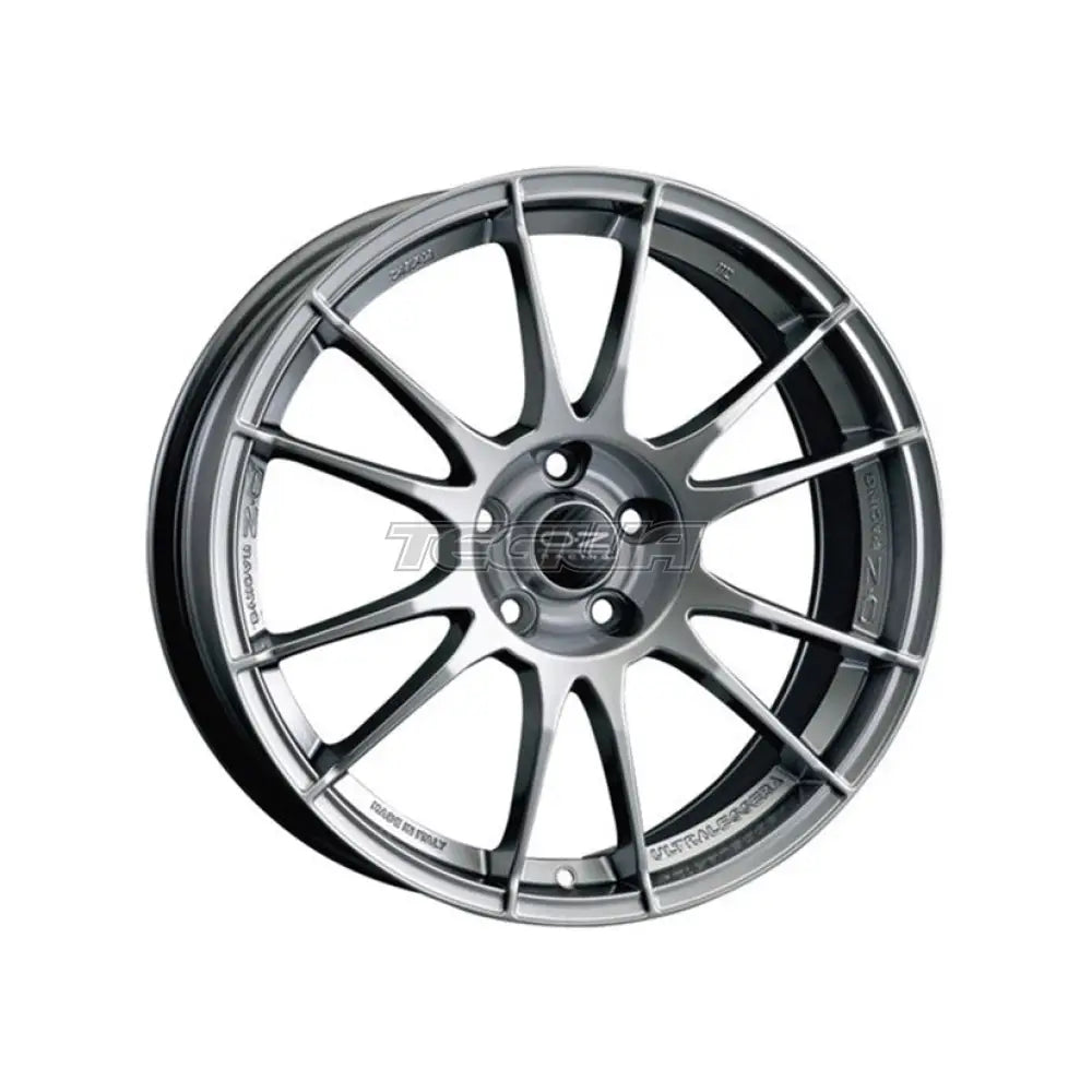 OZ Racing Ultraleggera alloy wheel 15x7 inches, ET18, 4x108 bolt pattern, crystal titanium finish on a car wheel.