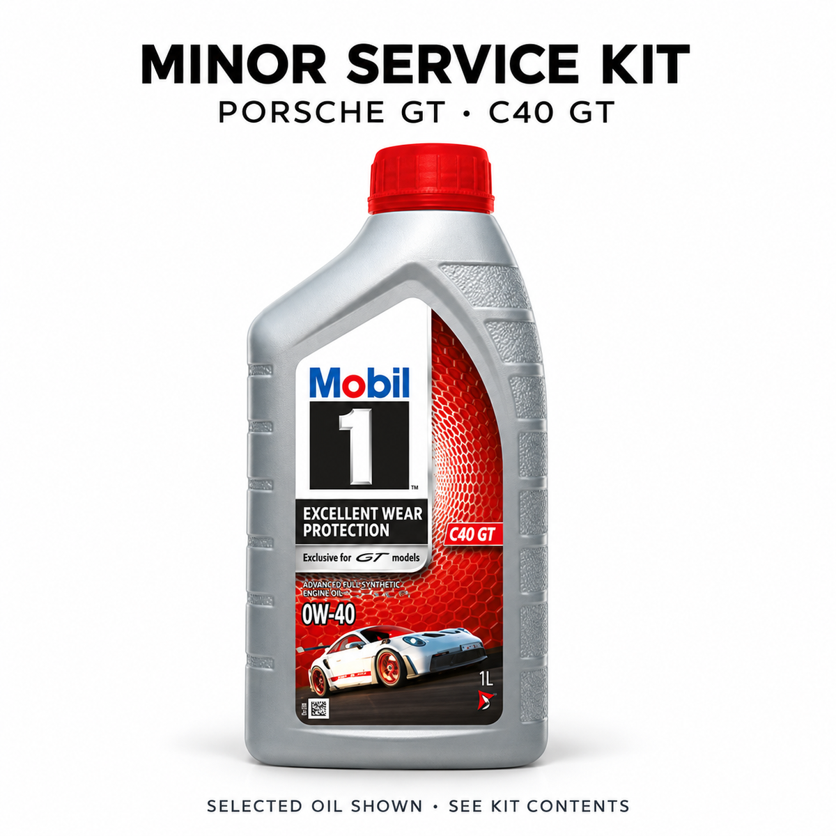 Porsche 718 Cayman GT4 RS 4.0 Minor Service Kit – selected components shown; see full contents