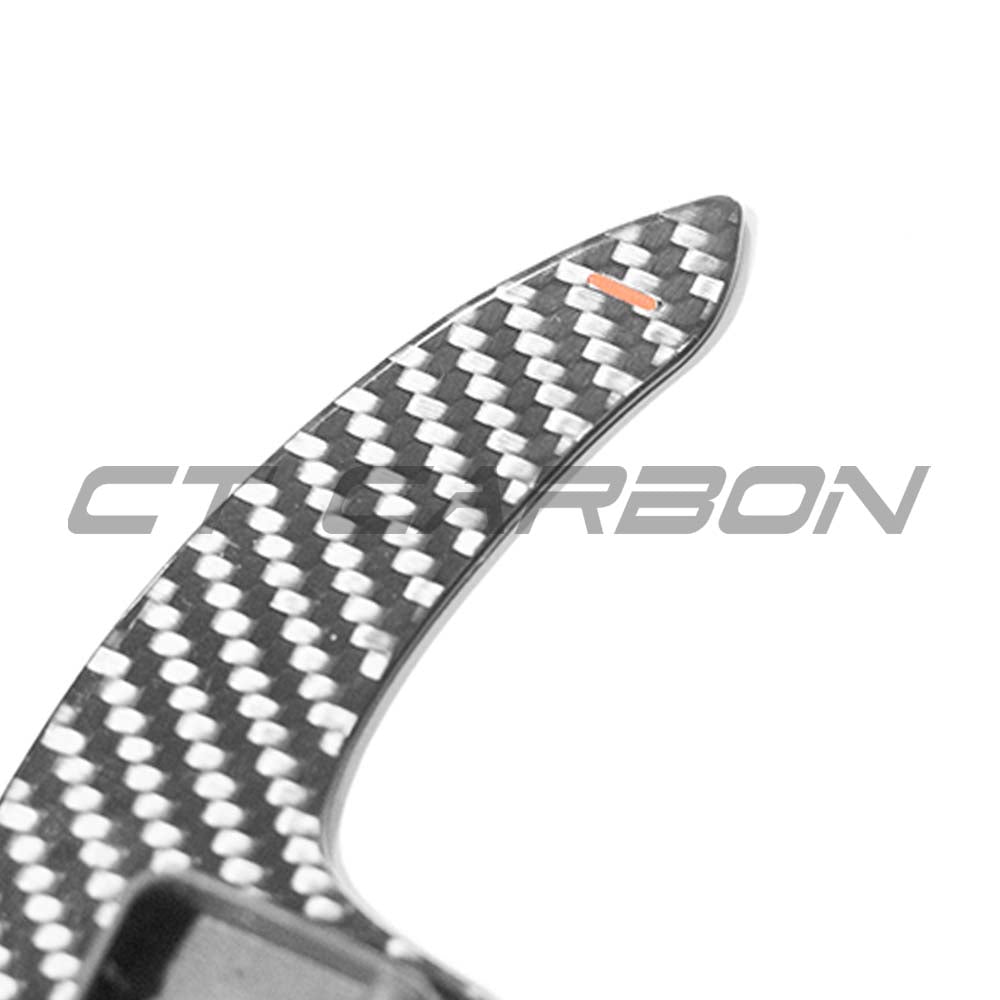 CT Carbon carbon fiber shift paddles for Audi A3, S3, RS3 8Y, RS6 C8, accessories, sleek black finish, high-quality automotive upgrade