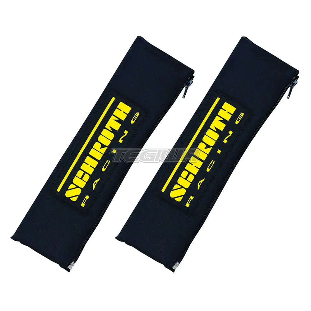 Schroth Nomex Padding 3-inch black and yellow harness accessories for enhanced safety and comfort in racing harnesses.