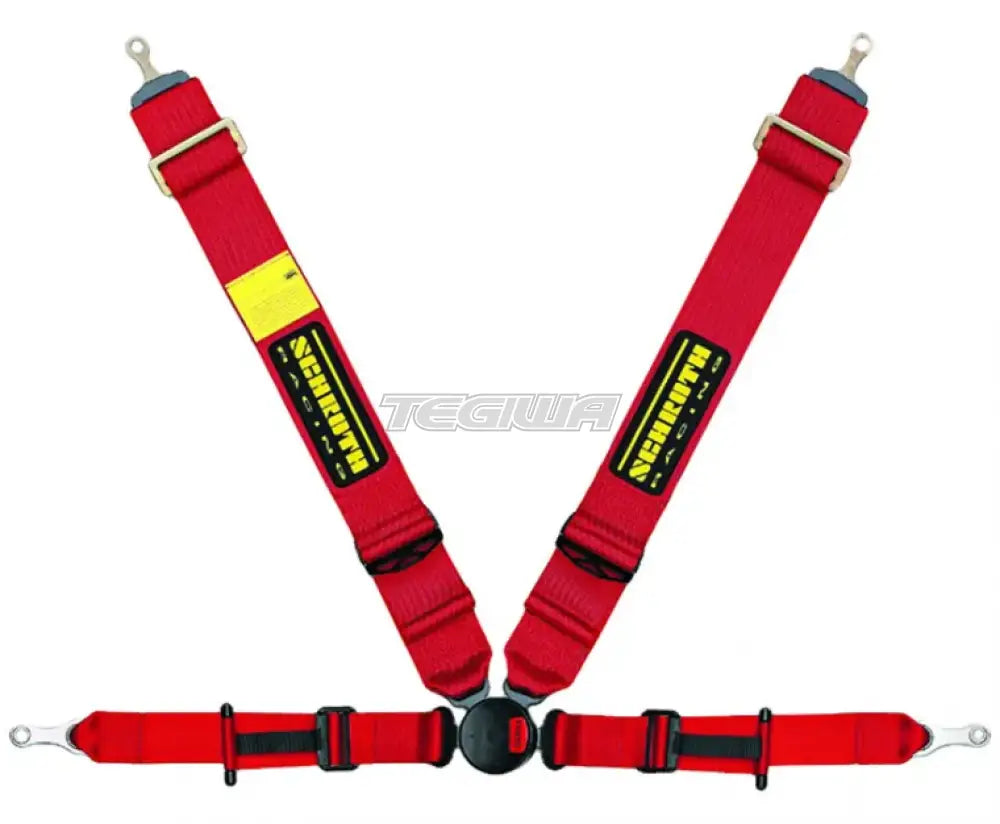 Black Schroth Profi II-FE ASM 4-point professional restraint harness with left side view, designed for safety and performance.