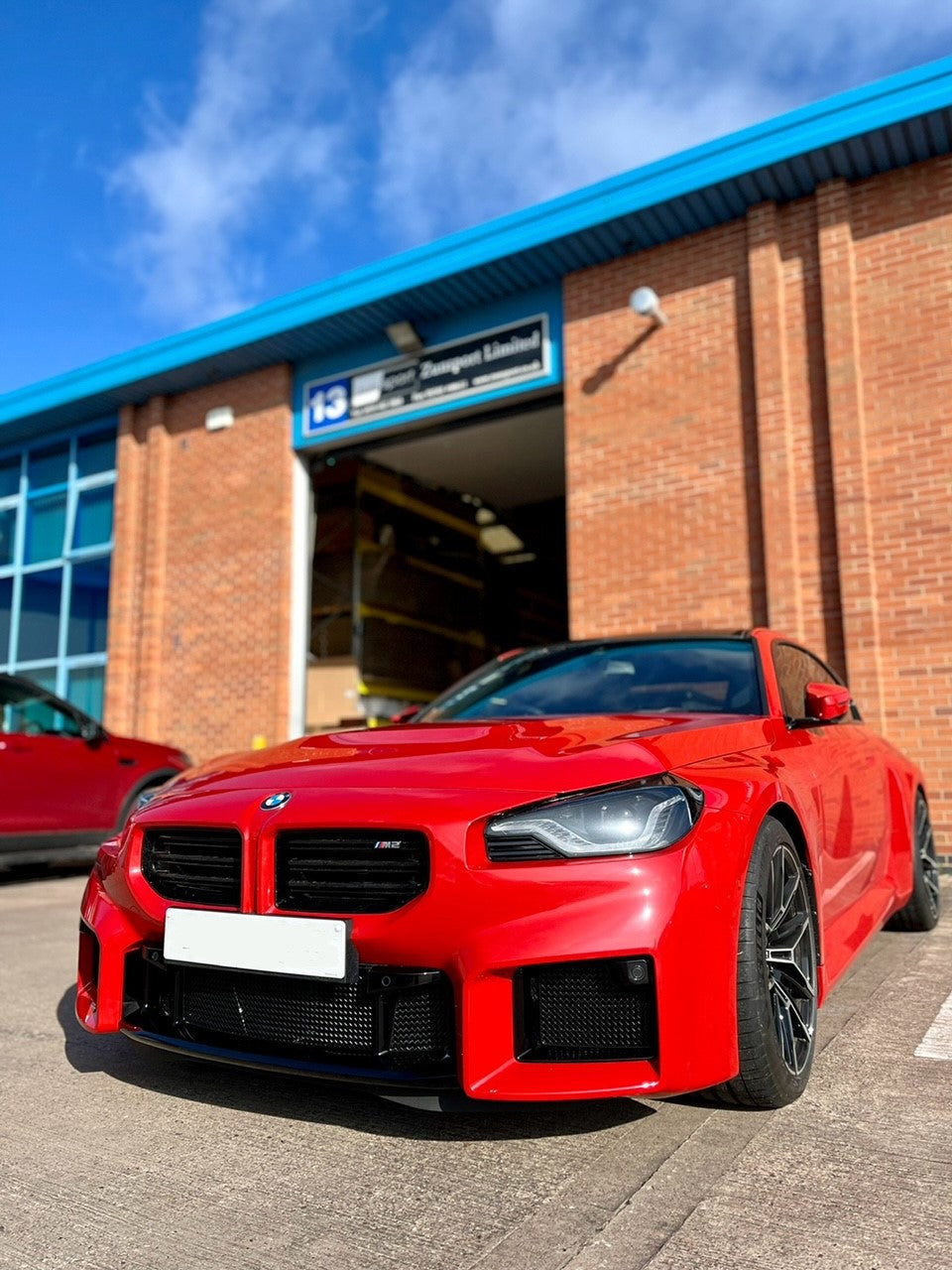 BMW G87 M2 front grille set by ZunSport, featuring a sleek, sporty design for the vehicle's front end.